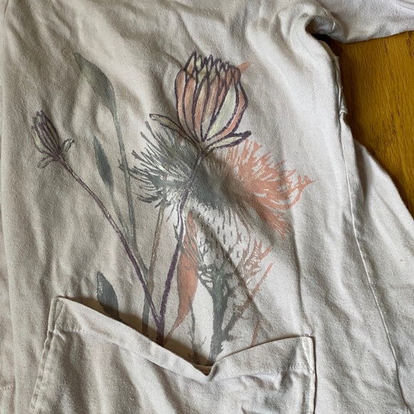 Blue Fish Ivory Button-Up Tunic - Picture 3 of 4